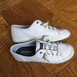 Leather Sperry Slip On Sneaks